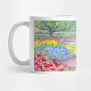 Prescott Park Gardens Portsmouth NH Watercolor Painting Mug